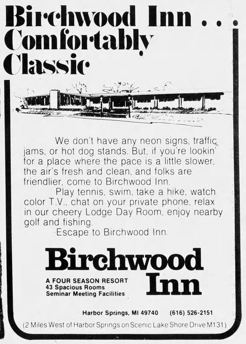 Birchwood Inn (Birchwood Farm Lodge) - May 26 1978 Ad (newer photo)